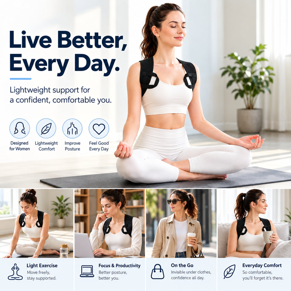 Posture Support Shoulder Straps