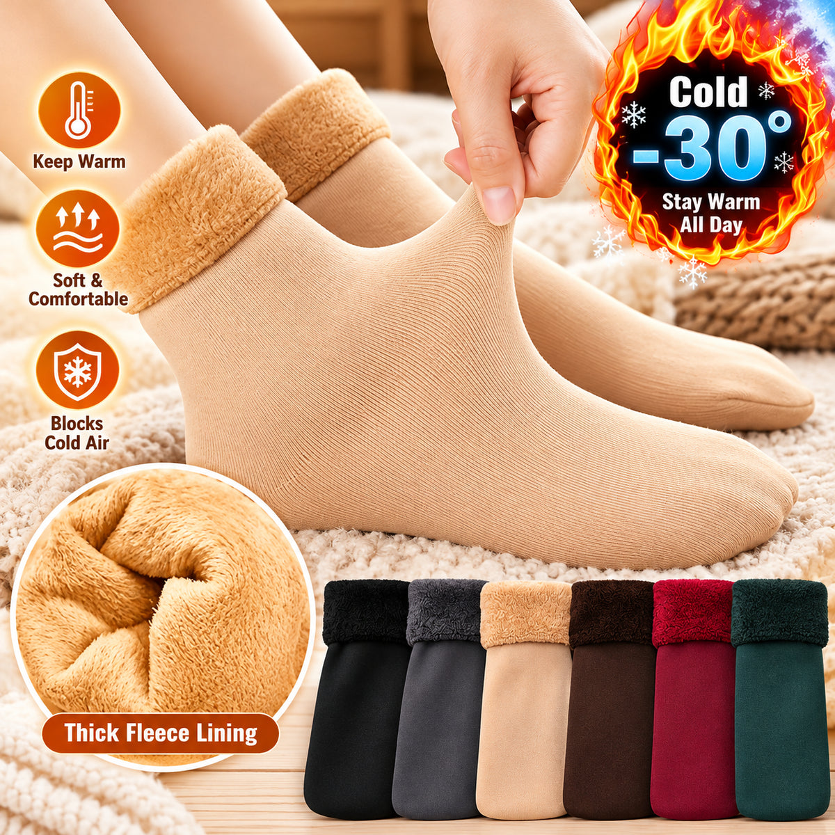 Cozy Winter Slipper Socks