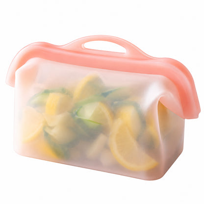 Reusable Silicone Food Storage Bags – Wide-Opening, Stand-Up, Leakproof & Refrigerator-Safe