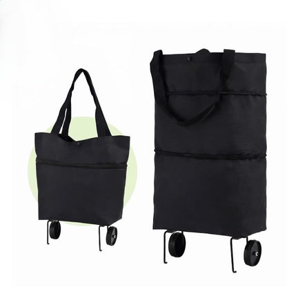 Rolling Grocery Tote Bag