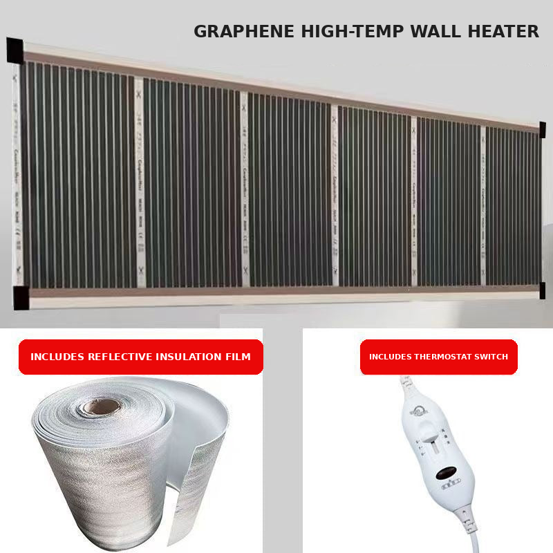 🔥3-Second Rapid Heating Honeycomb Graphene Far-Infrared Ceramic Wall Heater – Low Noise & Energy Efficient Indoor Wall Mount Heater