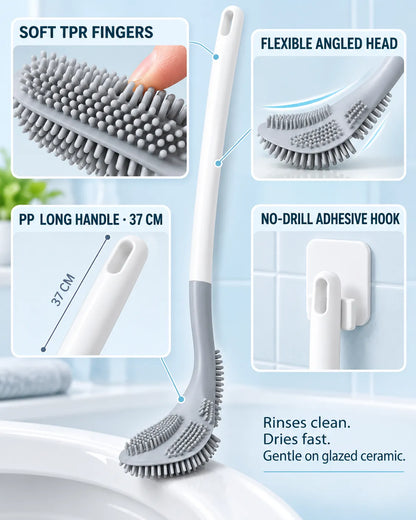 Golf brush head toilet brush