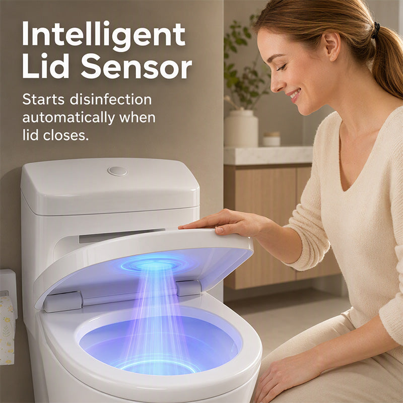 🚽 Smart UVC Toilet Sanitizer Light – Motion Sensor & Rechargeable