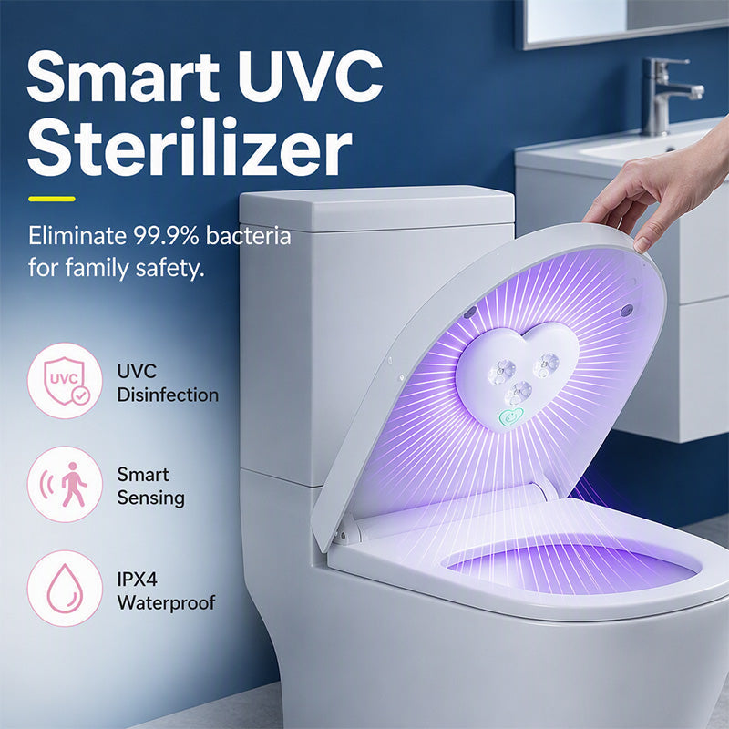 🚽 Smart UVC Toilet Sanitizer Light – Motion Sensor & Rechargeable