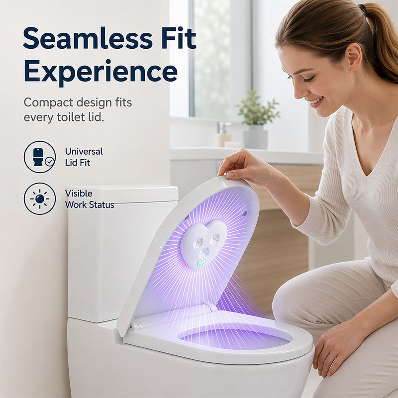 🚽 Smart UVC Toilet Sanitizer Light – Motion Sensor & Rechargeable