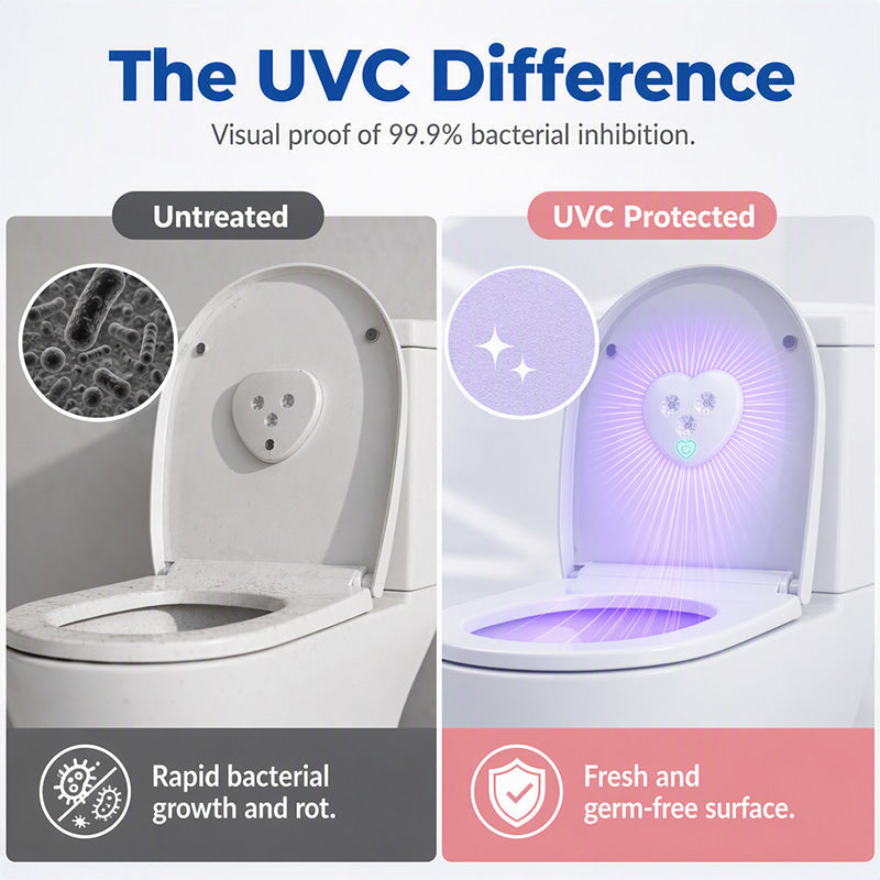 🚽 Smart UVC Toilet Sanitizer Light – Motion Sensor & Rechargeable