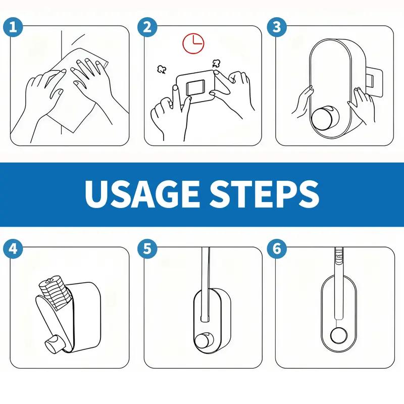 Installation and use instructions for disposable toilet cleaning brush and holder